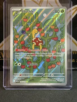 Shuckle 136/132 Mega Evolution Pokemon Illustration Rare Holo NM - Image 1