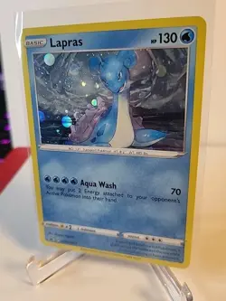 SWIRL CENTER WHOLE NM Lapras SWSH051 Holo 2020 Pokemon TCG Black Star Promo NM - Image 1