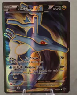 Kingdra EX (Full Art) 122/124 Fates Collide Holo LP TCG Pokemon - Image 1