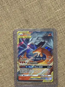 Pokemon 2019 Reshiram and Charizard GX #20/214 Tag Team Holo Full Art - Image 1