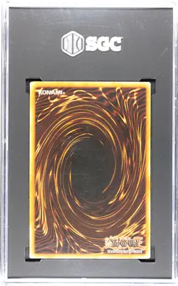 Rare! 2002 Yugioh Legend Of Blue Eyes Dark Magician LOB-005 SGC Graded 9 - Image 2