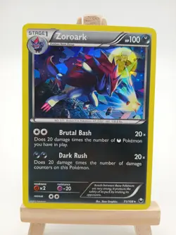 Zoroark 71/108 - Dark Explorers - Cracked Ice Holo Rare LP Pokemon Card, 2012 - Image 1