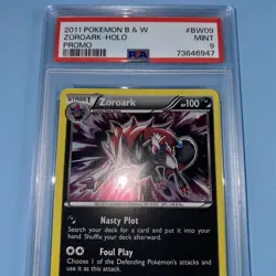 PSA 9 MINT - Zoroark Holo Promo BW09 Pokemon 2011 B & W Card (LOW POP 13) - Image 3