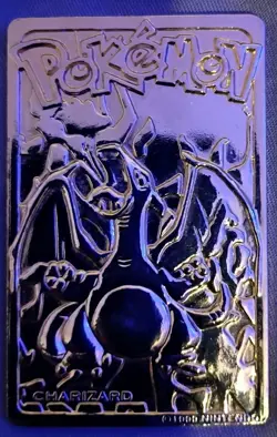 pokemon charizard 23kt gold metal card - Image 1