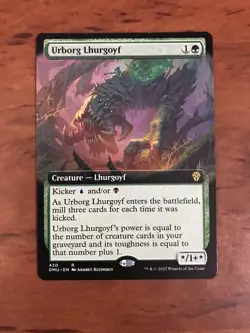 Urborg Lhurgoyf Extended Borderless MTG Magic the Gathering Card NM Mint DMU - Image 1