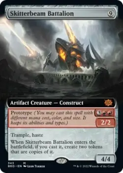 Skitterbeam Battalion (Extended Art) - Near Mint MTG The Brothers' War - Image 1