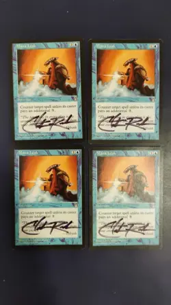 MTG Mana Leak Signed Stronghold ( price for x4) - Image 1