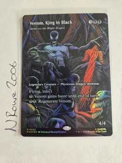 Magic The Gathering Spider-Man Venom King In Black Mythic Full Art Foil NM - Image 1