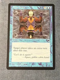 MTG- Tempest Time Warp Near Mint Plus NM+ Unplayed - Image 1