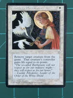 MTG Swords to Plowshares Ice Age Regular - Image 2