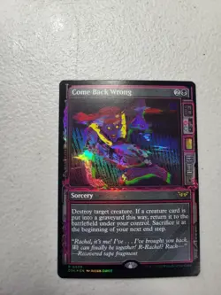 1x MTG Come Back Wrong - Showcase Foil - Duskmourn #309 - NM Free Shipping - Image 1
