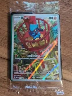 Pokemon RIOLU MEP 010- Mega Evolution - ILLUSTRATION RARE PROMO - Sealed - Image 1
