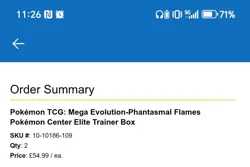 2x Phantasmal Flames Pokemon Center ETB PRE SALE - Image 2