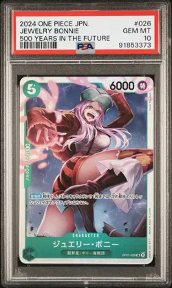 2024 One Piece Jewelry Bonney OP07-026 Japanese PSA 10 Graded Card - Image 1