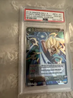 Dragon Ball Super Card Game - BT4-081 Dynasty Deferred Son Goku PSA 10 Tcg Dbs - Image 2
