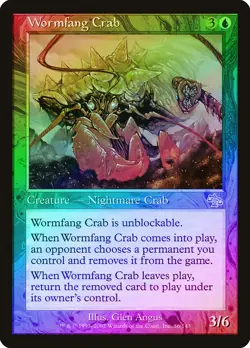Wormfang Crab FOIL Judgment PLD Blue Uncommon MAGIC GATHERING CARD ABUGames - Image 1