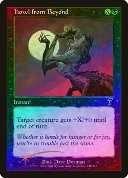 Howl from Beyond FOIL 7th Edition PLD Black Common MAGIC MTG CARD ABUGames - Image 1