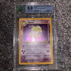 Hypno 8/62 Fossil Holo Rare Pokemon Card 1999 WOTC Vintage TCG LP - Image 2