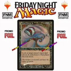 MTG Mind Warp FNM PROMO FOIL FRIDAY NIGHT MAGIC ENGLISH Deformacion mental - Image 1