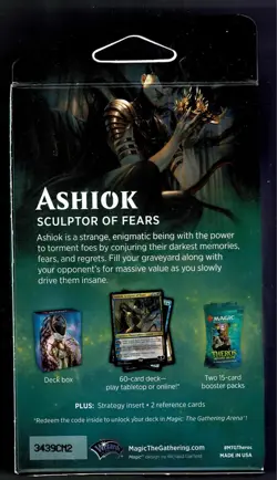 MTG THEROS BETOND DEATH ASHIOK SCULPTOR OF FEARS PLANSWALKER DECK - Image 2
