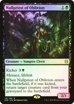 MTG - Nullpriest of Oblivion - Foil - ZNR - Magic the Gathering - Image 1