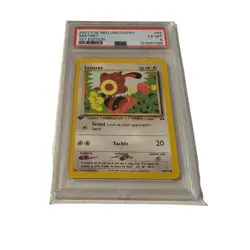 2001 PSA 6 Pokemon Sentret 1st Edition P.M. Neo Discovery #63 Graded - Image 1