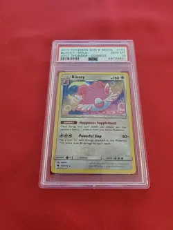 GEM MINT Pokemon: Blissey #153/214 Cosmos Holo Rare Lost Thunder 2018 - PSA 10 - Image 3