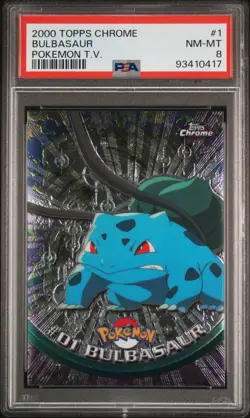 Pokemon Bulbasaur Topps Chrome 2000 PSA Graded - Image 1