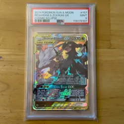 2019 RESHIRAM AND ZEKROM GX PSA 9 157/236 - POKEMON COSMIC ECLIPSE - Image 1