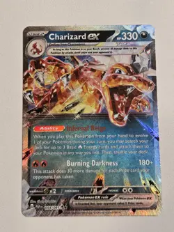Charizard EX 054/091 Paldean Fates Pokemon Double Rare Holo Mint TCG English - Image 1