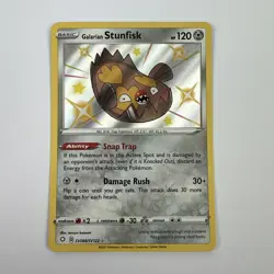 Galarian Stunfisk SV088/SV122 Shiny Vault Holo Pokemon 2021 Shining Fates - NM - Image 1