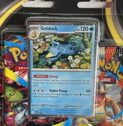 Mega Evolutions Blister Pack (3 Booster) - Golduck Promo #008 Pokemon TCG SEALED - Image 3