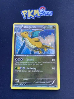 Pokemon TCG Dragonite Plasma Freeze 83/116 Cosmos Swirl Holo Rare MP. - Image 1