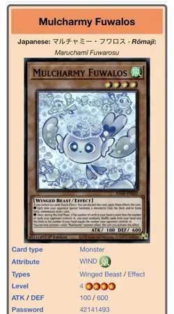 Yu-Gi-Oh! Mulcharmy Fuwalos 1st Edition Secret Rare RA04-EN050 - Image 4