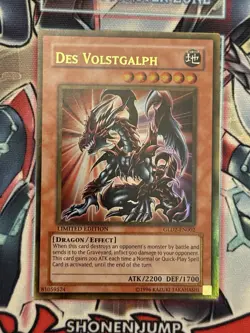 Yugioh! Des Volstgalph Gold Rare Near Mint Limited Edition GLD2-EN002 - Image 1