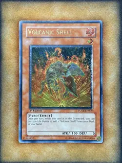 Yugioh Volcanic Shell FOTB-EN009 Ultimate Rare 1st Ed LP - Image 1