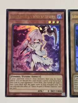 Ghost Reaper & Winter Cherries LCKC-EN079 FADED Yugioh Holo Foil Bleed Mint - Image 2