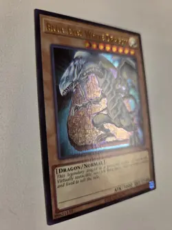 Blue-Eyes White Dragon LCKC-EN001 (Version 4) DB2 Yugioh Alt Art Ultra Rare Mint - Image 2