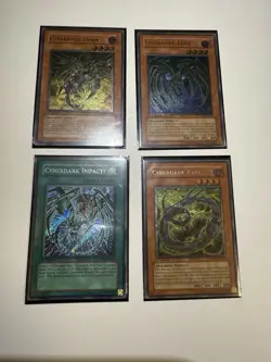 Yu-Gi-Oh Cyberdark Ultimate Set With Secret Cyberdark Impact 1st Edition NM - Image 1