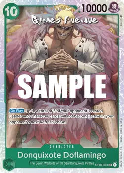One Piece Card Game ! Donquixote Doflamingo OP04-031 (Super Rare) V.1 - Image 1