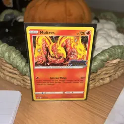 Pokemon TCG - Moltres SWSH 185 - Black Star Promo - Holo Card - Brilliant Stars - Image 1