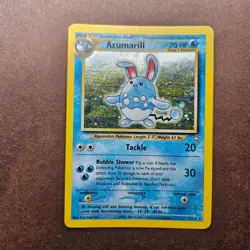 Azumarill 002/111 Pokemon Neo Genesis Holo Rare Card - MP - Image 1