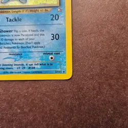 Azumarill 002/111 Pokemon Neo Genesis Holo Rare Card - MP - Image 5