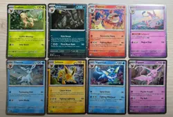 Pokemon Prismatic Evolutions Costco Cosmo Promo Cards (8 Cards Total) - 001 - Image 1