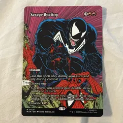 Savage Beating (Borderless) Marvel Universe Eternal-Legal Regular NM-M Unplayed - Image 1