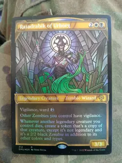 1x Ratadrabik of Urborg, Textured Foil, Magic the Gathering MTG NM - Image 1