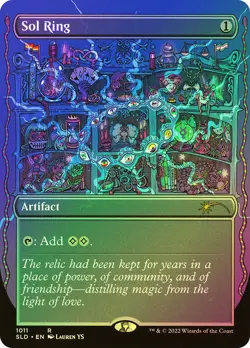1X NM Sol Ring Foil Secret Lair: Pride Across the Multiverse - Image 1