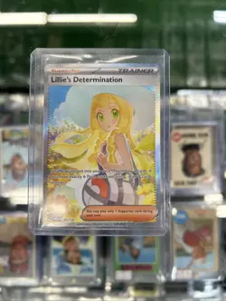 Pokemon TCG Lillie’s Determination Mega Evolution 184/132 SAR English NM In Hand - Image 1