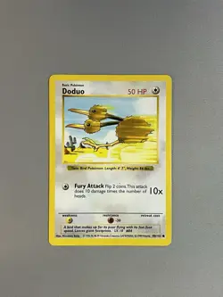 SHADOWLESS DODUO 48/102 1999 POKEMON TCG BASE SET WOTC WIZARDS OF THE COAST - Image 1