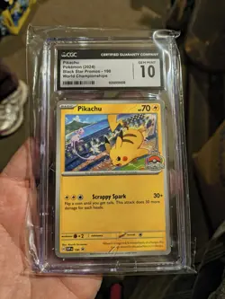 CGC 10 Pokemon Pikachu 2024 World Championships Promo - SVP: 190 Gem Mint - Image 4